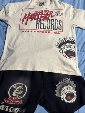 Records White Short Sleeve Graphic Tee